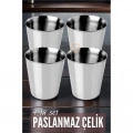 ÇOK SATAN Çelik Bardak Seti 4 Adet Fazio Giacinto Design