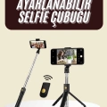 ÇOK SATAN Cep Telefonu Tripod Standı Manyetik Selfie Sopa Bluetooth Uzaktan Kumandalı