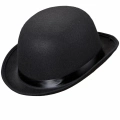 ÇOK SATAN Charlie Chaplin Stil Yetişkin Şapkası – Siyah Melon Parti Şapkası
