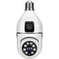 ÇOK SATAN Çift Lensli Duy Girişli Kablosuz Ampul Kamera