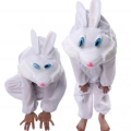 ÇOK SATAN Çocuk Tavşan Kostümü Beyaz Renk 2-3 Yaş 80 cm