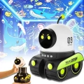 ÇOK SATAN ÇOCUKLAR İÇİN EĞİTİCİ VE EĞLENCELİ ROBOT TEMALI PROJEKTÖR GECE LAMBASI