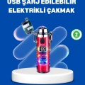 ÇOK SATAN Çok Fonksiyonlu Şarjlı LED Fenerli USB Çakmak