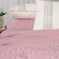 ÇOK SATAN Cotton Box Aura Çift Kişilik Pike Takımı Pebble Pembe