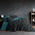 ÇOK SATAN Cotton Box Dark Çift Kişilik Nevresim Takımı Noche Petrol