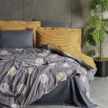 ÇOK SATAN Cotton Box Modern Çift Kişilik Nevresim Takımı Strew Gri