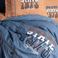 ÇOK SATAN Cotton Box Mood Nakışlı Ranforce Çift Kişilik Nevresim Takımı State Tarçın