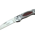 ÇOK SATAN CRKT CR 0124 RD Kamp Çakı 20 cm - Metal Desenli Sap, Kılıflı, Kutulu
