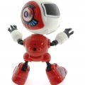 ÇOK SATAN Dekoratif Sesli Işıklı Mini Sevimli Kırmızı Robot