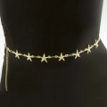 ÇOK SATAN Deniz Yıldızı Metal Zincir Kemer