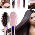ÇOK SATAN Elektrikli Saç Düzleştirici Tarak Saç Düzleştirici Fırça Sıkı Dişli Pembe