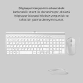 ÇOK SATAN Ergonomik Kablosuz Klavye Mouse Takımı - Tam Boy, Sessiz ve Güvenilir