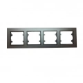 ÇOK SATAN Füme 4 Lü Çerçeve - Priz ve Anahtar İçin Uyumlu Çerçeve