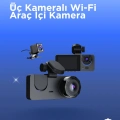 ÇOK SATAN Gelişmiş G-Sensörlü Üçlü Araç Kamerası – 5” LCD Ekran ve Hareket Algılama