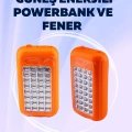 ÇOK SATAN Gold Silver GS-875 Outdoor Powerbank & Işıldak – Güneş Paneli, 32 LED, 10000 mAh, Çift Çıkış