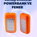 ÇOK SATAN Gold Silver GS-875 Outdoor Powerbank & Işıldak – Güneş Paneli, 32 LED, 10000 mAh, Çift Çıkış
