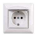 Günsan Fantasy Kapaklı Topraklı Priz Beyaz Renk