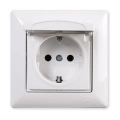 Günsan Fantasy Kapaklı Topraklı Priz Beyaz Renk