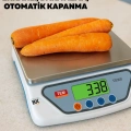ÇOK SATAN Hassas Dijital Terazi LCD Ekranlı Dara Alma ve Otomatik Kapanma Özellikli Mutfak Tartısı