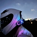 ÇOK SATAN Helmet Graffiti Motor Kask Kulaklık Rgb Modlu Su Geçirmez 6.0 Bluetooth Intercom Yenı Model