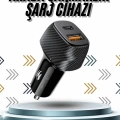 ÇOK SATAN Hızlı Oto Şarj Cihazı 38W Çift Girişli HIzlı Şarj Oto Çakmaklık Type-C