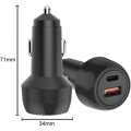 ÇOK SATAN Hızlı Oto Şarj Cihazı 38W Çift Girişli HIzlı Şarj Oto Çakmaklık Type-C