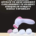 ÇOK SATAN İkili Cilt Bakım Seti 5 Başlıklı Yüz Temizleme ve Masaj Aleti Canlandırıcı ve Onarıcı