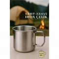 ÇOK SATAN Inox Çelik Kamp Kupası - Inox Kamp Bardağı Profesyonel Inox Çelik 350 ml