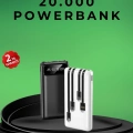 ÇOK SATAN Kamp ve Seyahat İçin 20.000mAh LED Işıklı Hızlı Şarj Powerbank