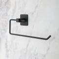 ÇOK SATAN Kendiliğinden Yapışkanlı Siyah Paslanmaz Metal Rulo Havluluk Aparat