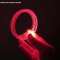 ÇOK SATAN Kırmızı Led Işıklı Baskı Yapılabilen Pilli Bileklik Bilezik 1,5 cm Genişlik