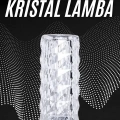 ÇOK SATAN Kristal Lamba Masa Lambası Şarjlı Masa Lambası Dokunmatik Sensör Usb Şarjlı