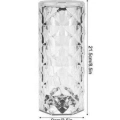 ÇOK SATAN Kristal Lamba Masa Lambası Şarjlı Masa Lambası Dokunmatik Sensör Usb Şarjlı