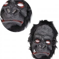 ÇOK SATAN Lateks Goril Maskesi Maymun Maskesi Et Maskesi Orangutan Siyah Saçlı 4 No