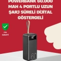 ÇOK SATAN LED Ekranlı Çok Fonksiyonlu Taşınabilir Şarj Ünitesi Powerbank