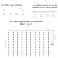 Lw-7 300 Ledli 10 Sarkıt Perde Led Işık, 8 Modlu Uzaktan Kumandalı, 3x3 Metre Peri Telli Led