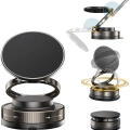 Metalik Magsafe Telefon Tutucu Tüm Yüzeylerle Uyumlu Vakumlu 360 Dönen Oynar Başlık