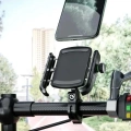 ÇOK SATAN Motosiklet Gidon Ve Ayna Bağlantılı Motor Ve Bisiklet Uyumlu Telefon Tutucu 12-24w Hızlı Şarj