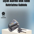 ÇOK SATAN Motosiklet ve Bisiklet İçin 6mm Pinli Alarmlı Disk Kilidi