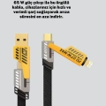 ÇOK SATAN Örgülü Tasarım 4’ü 1 Arada USB-C Lightning Hızlı Şarj Kablosu