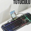 ÇOK SATAN Oyuncu Klavyesi Q Klavye RGB Işıklı Mouse Hediyeli