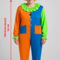 ÇOK SATAN Palyaço Kostüm Seti 150 cm (Peruk + Burun + Kostüm)