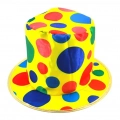 ÇOK SATAN Palyaço Şapkası Rengarenk Puantiyeli 19 cm