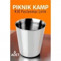 ÇOK SATAN Paslanmaz Çelik Bardak Seti Kamp Piknik Bardağı 6 adet