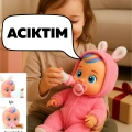 ÇOK SATAN Pembe Kız Ağlayan Ve Konuşan Et Bebek İNTERAKTİF İSTEKLERİNİ YERİNE GETİR BEBEK