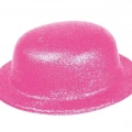 ÇOK SATAN Pembe Renk Simli Melon Yuvarlak Parti Şapkası 24x26 cm