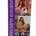 Portatif Işıklı Mini Klipsli Fan