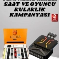 ÇOK SATAN Powerbank Kulaklık ve 7 Kordonlu Akıllı Saat Çoklu Şarj Girişi Bluetooth Bağlantılı