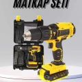 ÇOK SATAN Profesyonel Çift Bataryalı Akülü Vidalama Şarjlı Matkap 24 Parça