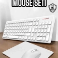 ÇOK SATAN Q Klavye Beyaz Klavye Ve Mouse Seti Kablosuz USB Girişli